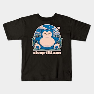 Chubby Anime Zen Monster - Cute Sleep Nap Gift Kids T-Shirt